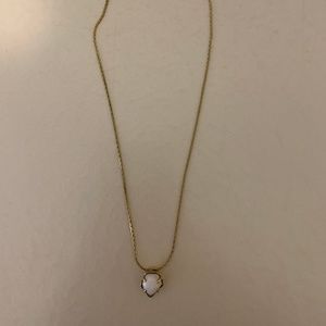 Kendra Scott White Stone Pendant Charm on Chain
